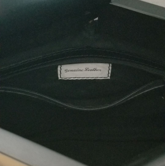 Leather Woven Clutch, Dust Bag & Mirror Set De Vecchi - Picture 6 of 8